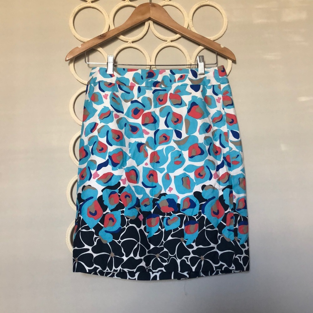 Colorful Ann Taylor work skirt